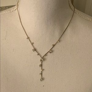 Rhinestone Drop Necklace